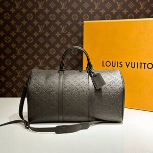 Louis Vuitton Keepall 50 Monogram Shadow Leather